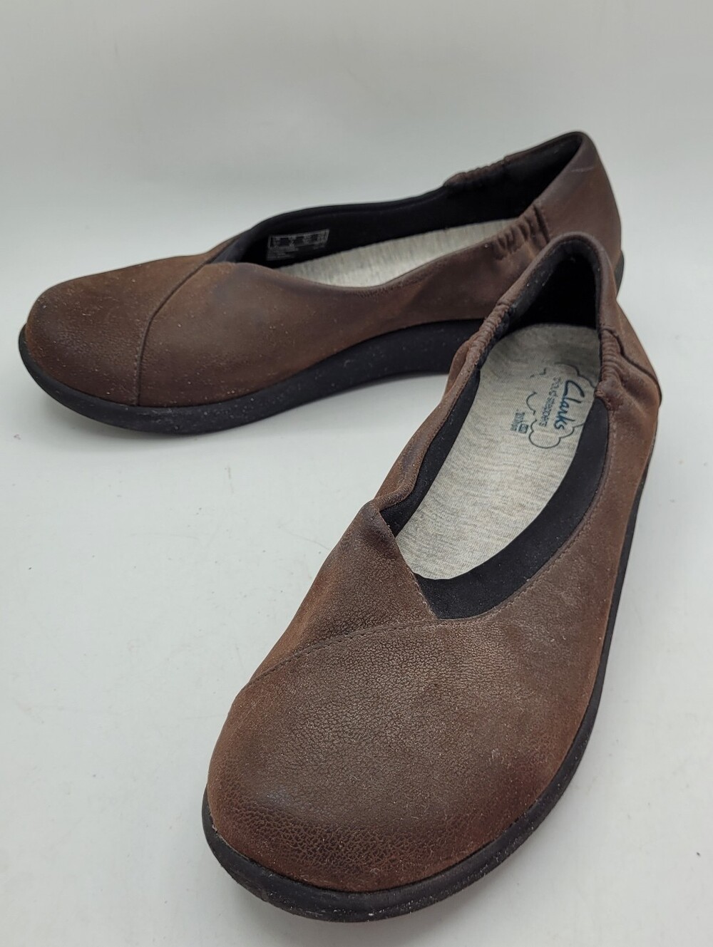 Clarks Sillian Jetay Brown slip-on flats Size 7 - Picture 2 of 16